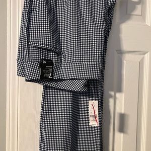 Women Black and White Check Pants